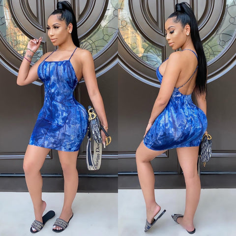 Mini Dress (Blue Denim)
