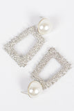 Pearl Hammered Earrings